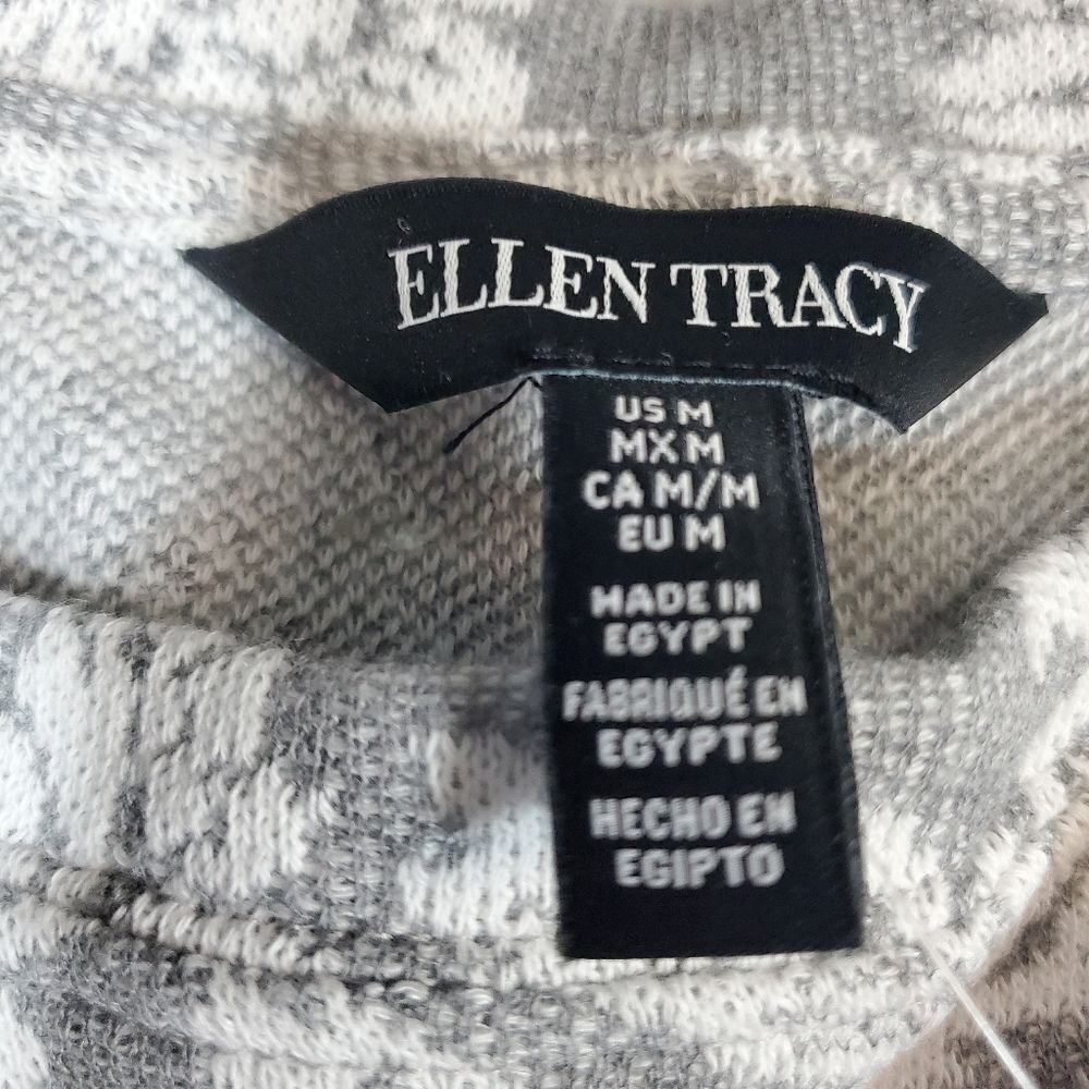 NEW ELLEN TRACY Jacquard sweatshirt M - Picture 7 of 9